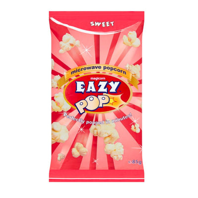 Confezione da 85g di pop corn Eazy Pop Sweet