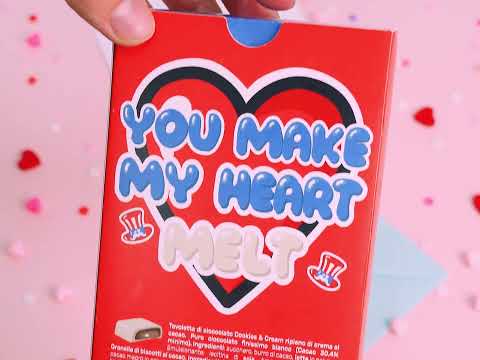 XL Cocoa gefüllte Choco Love Bar, Schokolade Cookies & Cream gefüllt mit Kakaocreme 500g 