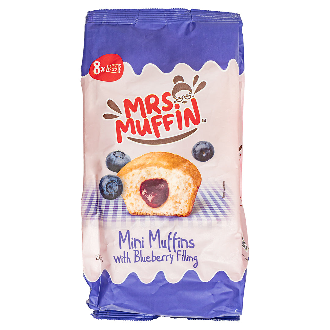 Mrs Muffin mit Blaubeerfüllung, Muffin mit Heidelbeercreme 200g 