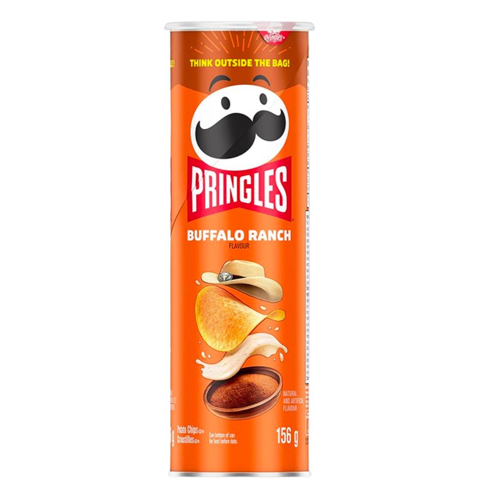 Pringles Buffalo Ranch, Chips mit Büffelsauce und Ranch-Dressing Geschmack, 156g 