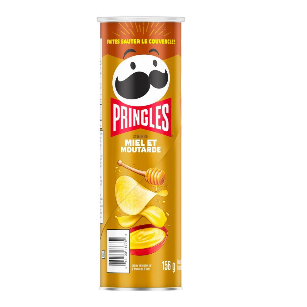 Pringles Honey Mustard, Chips mit Honig und Senf 158g 
