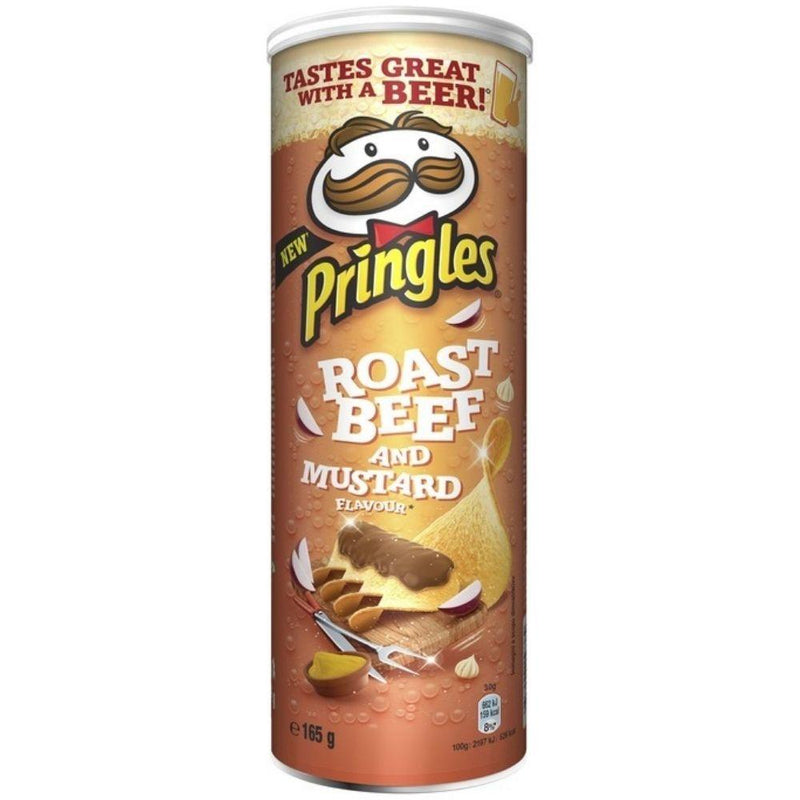 Pringles Roast Beef & Mustard, patatine al gusto di carne e mostarda da 175g