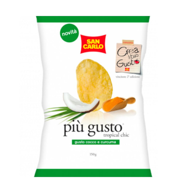 confezione di San Carlo Piu Gusto Cocco e Curcuma da 150g