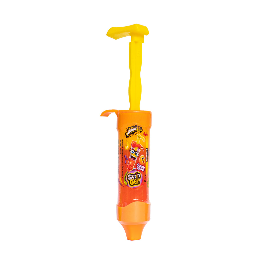 Johny Bee Syring Gel Orange, Orangen-Gelbonbon 35g 