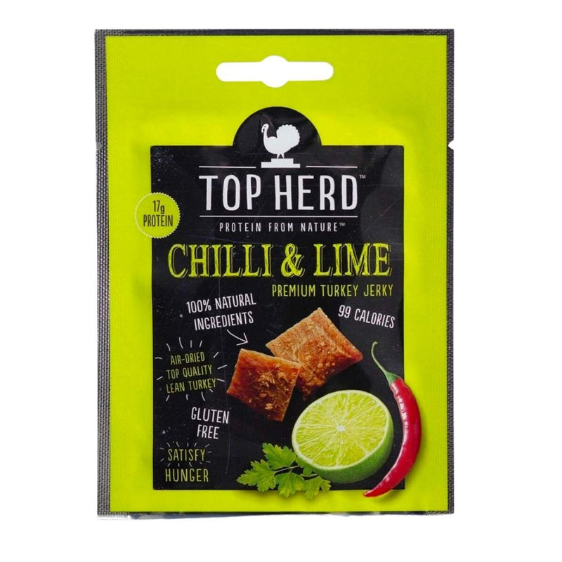 Confezione da 35g di carne secca al lime Top Herd