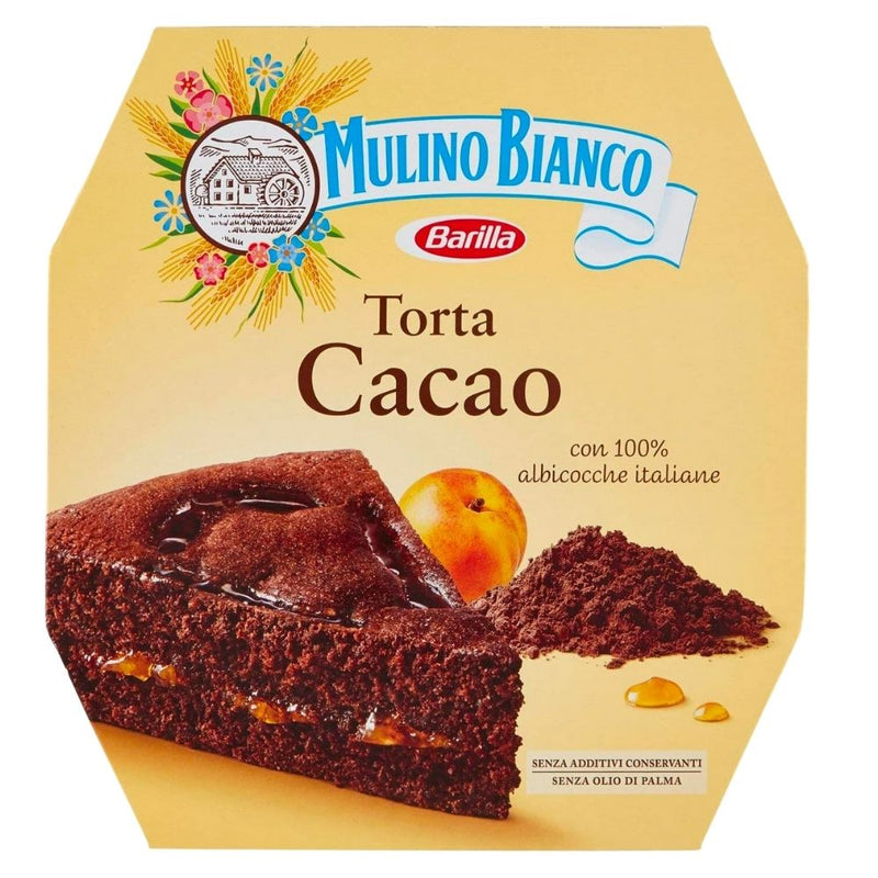 Torta Cacao Mulino Bianco, Schokoladenkuchen mit Aprikosenfüllung 590g